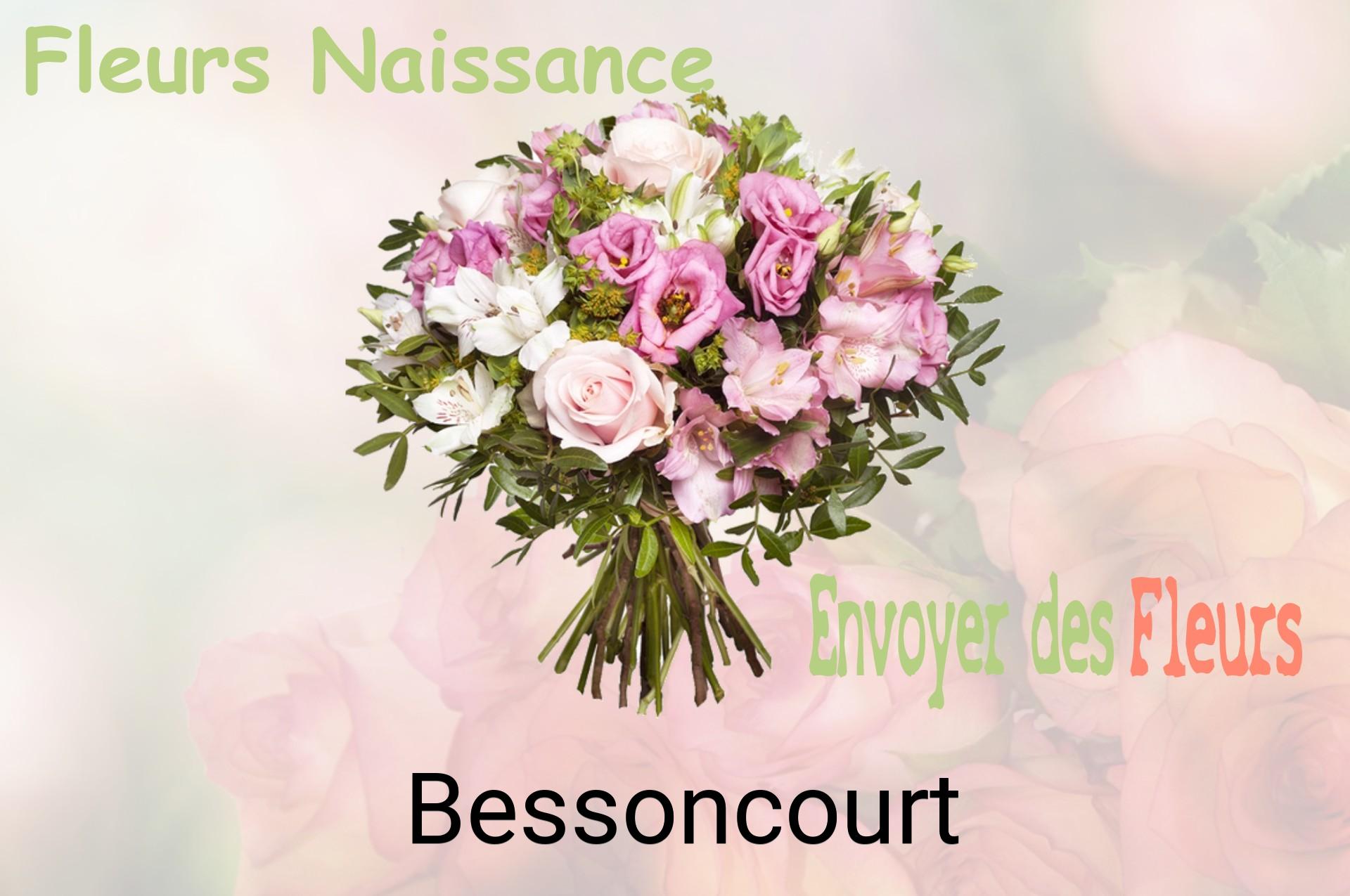 Bouquet de fleurs de naissance livré à Bessoncourt